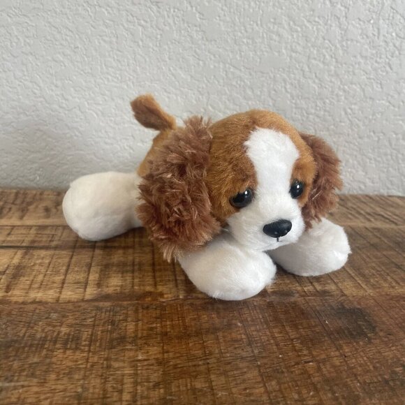 AURORA MINI FLOPSIE 8" PLUSh King Charles Spaniel Dog Soft Toy  31712 - Picture 2 of 8